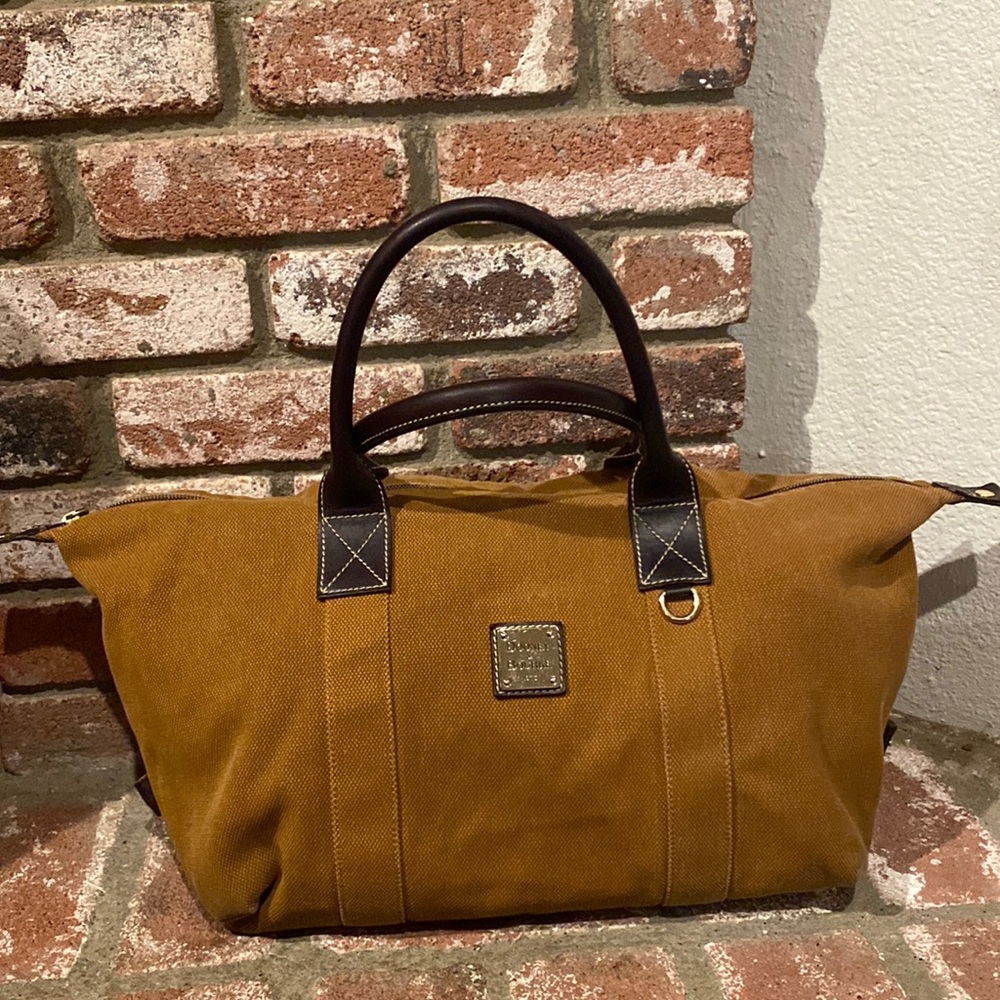 Dooney & Bourke Canvas Weekender Duffle in Brown